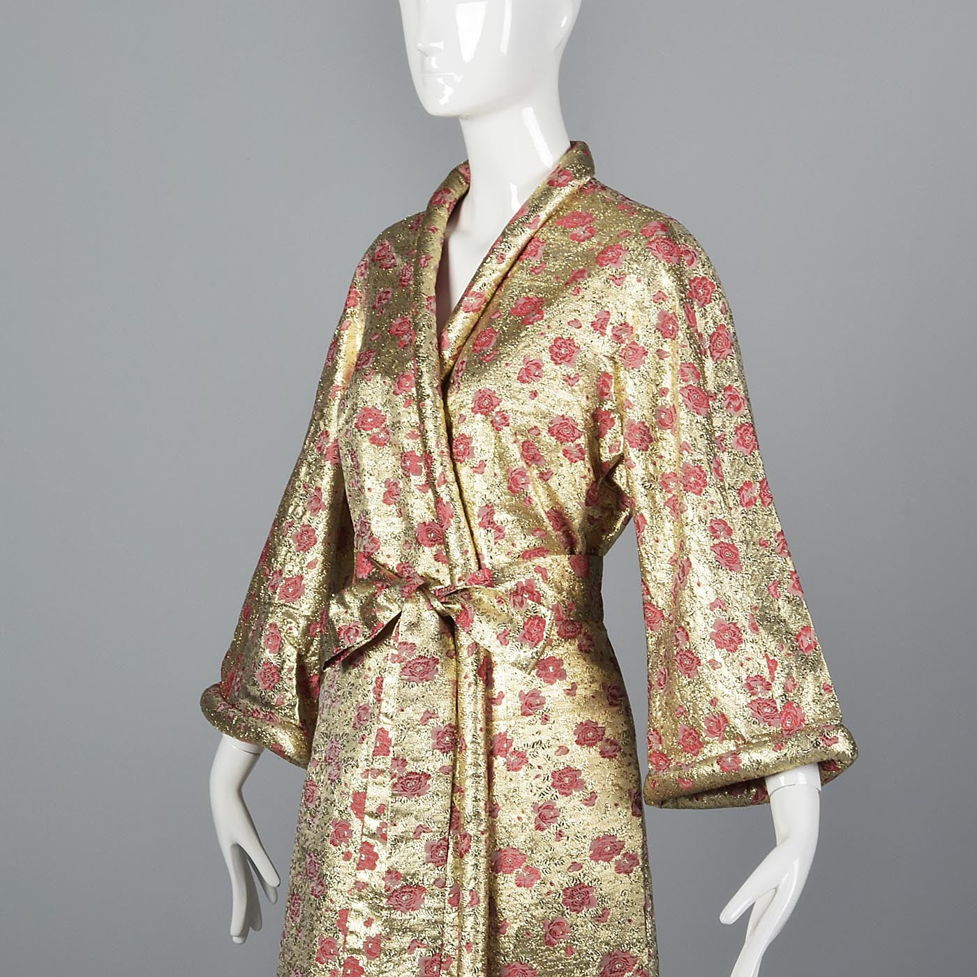 Incredible 1960s Gold Lamé Dressing Gown