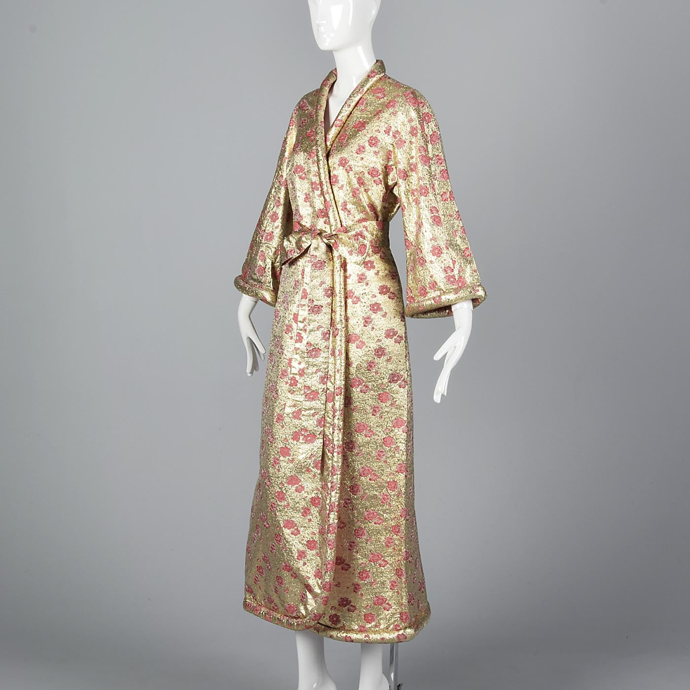 Incredible 1960s Gold Lamé Dressing Gown