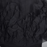 1950s Mollie Parnis Black Silk Cocktail Dress