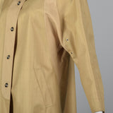 1970s Courreges Classic Loose Fitting  Autumn Coat