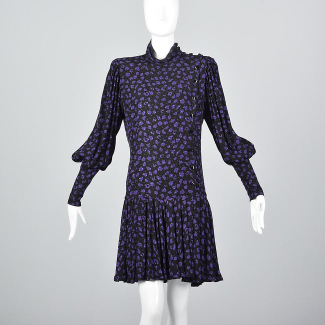 1980s Emmanuel Ungaro  Solo Donna Drop Waist Dress