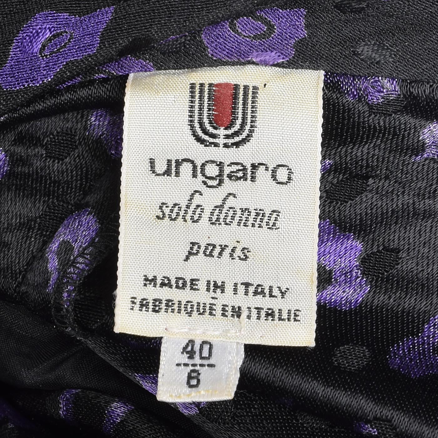 1980s Emmanuel Ungaro  Solo Donna Drop Waist Dress