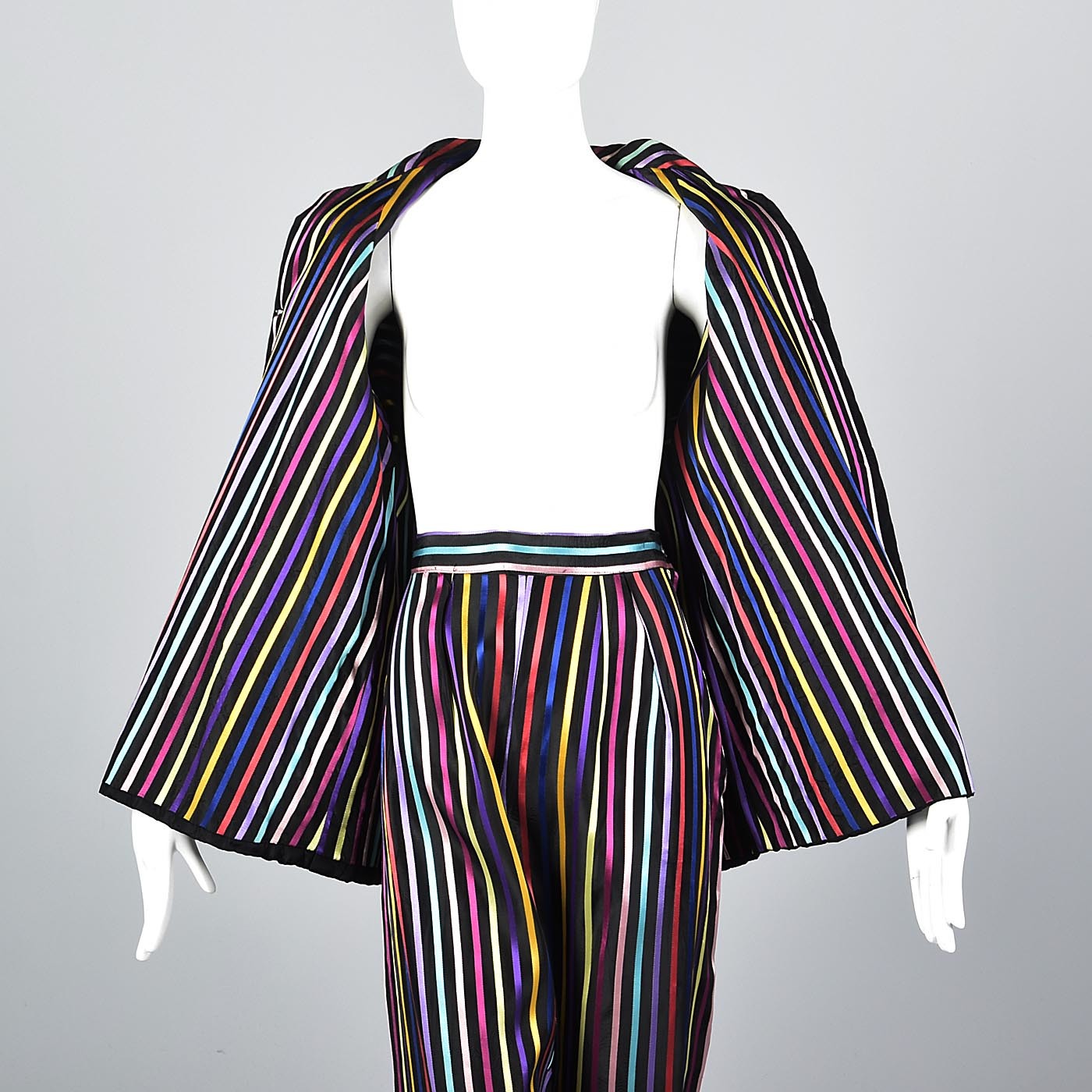 1950s Ribbon Stripe Pajama Set