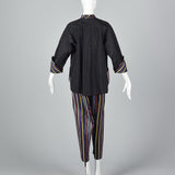 1950s Ribbon Stripe Pajama Set
