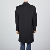 1950s Men's Black Cashmere Coat by Kuppenheimer