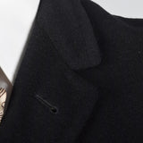 1950s Men's Black Cashmere Coat by Kuppenheimer