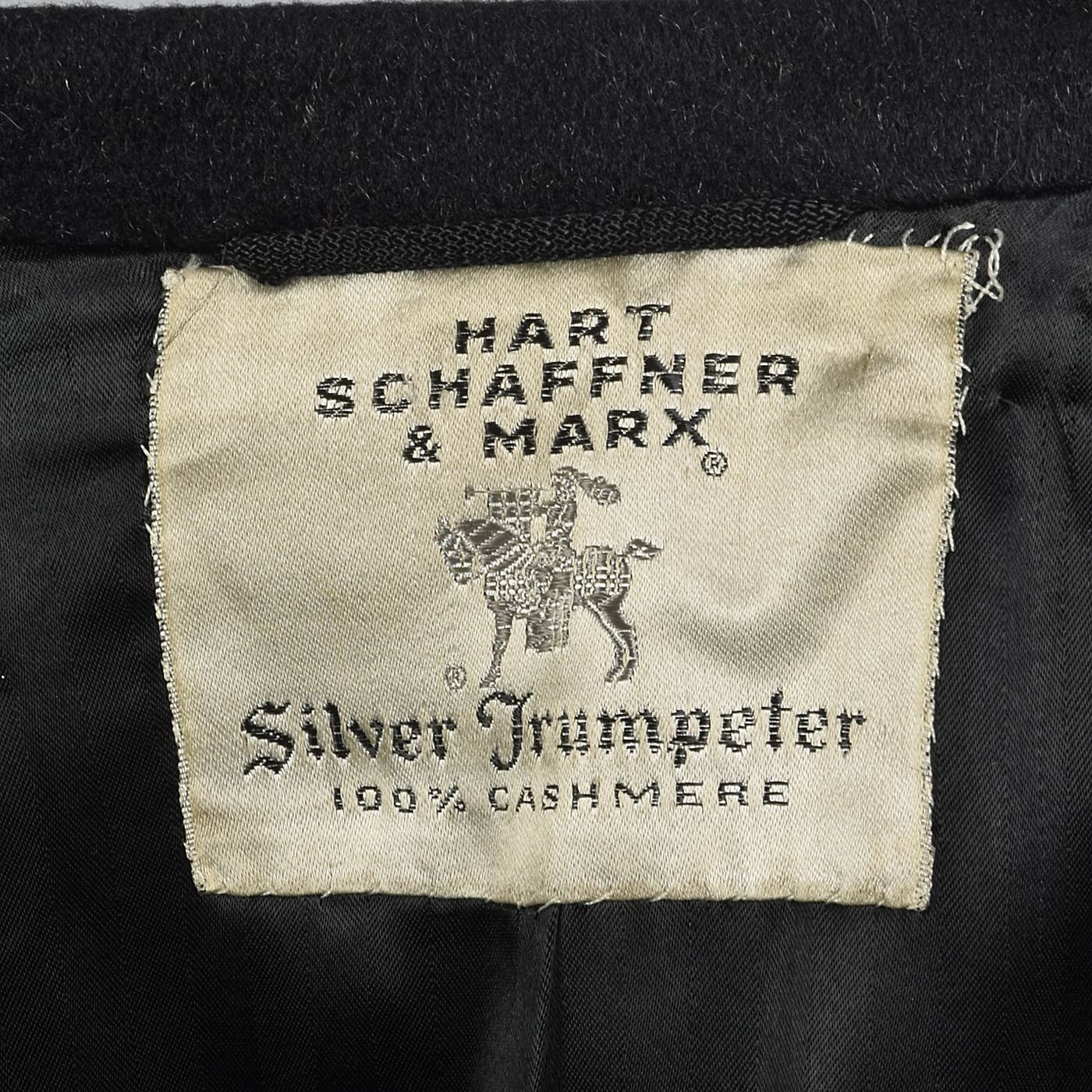 1970s Men's Classic Black Cashmere Coat
