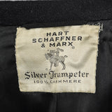 1970s Men's Classic Black Cashmere Coat