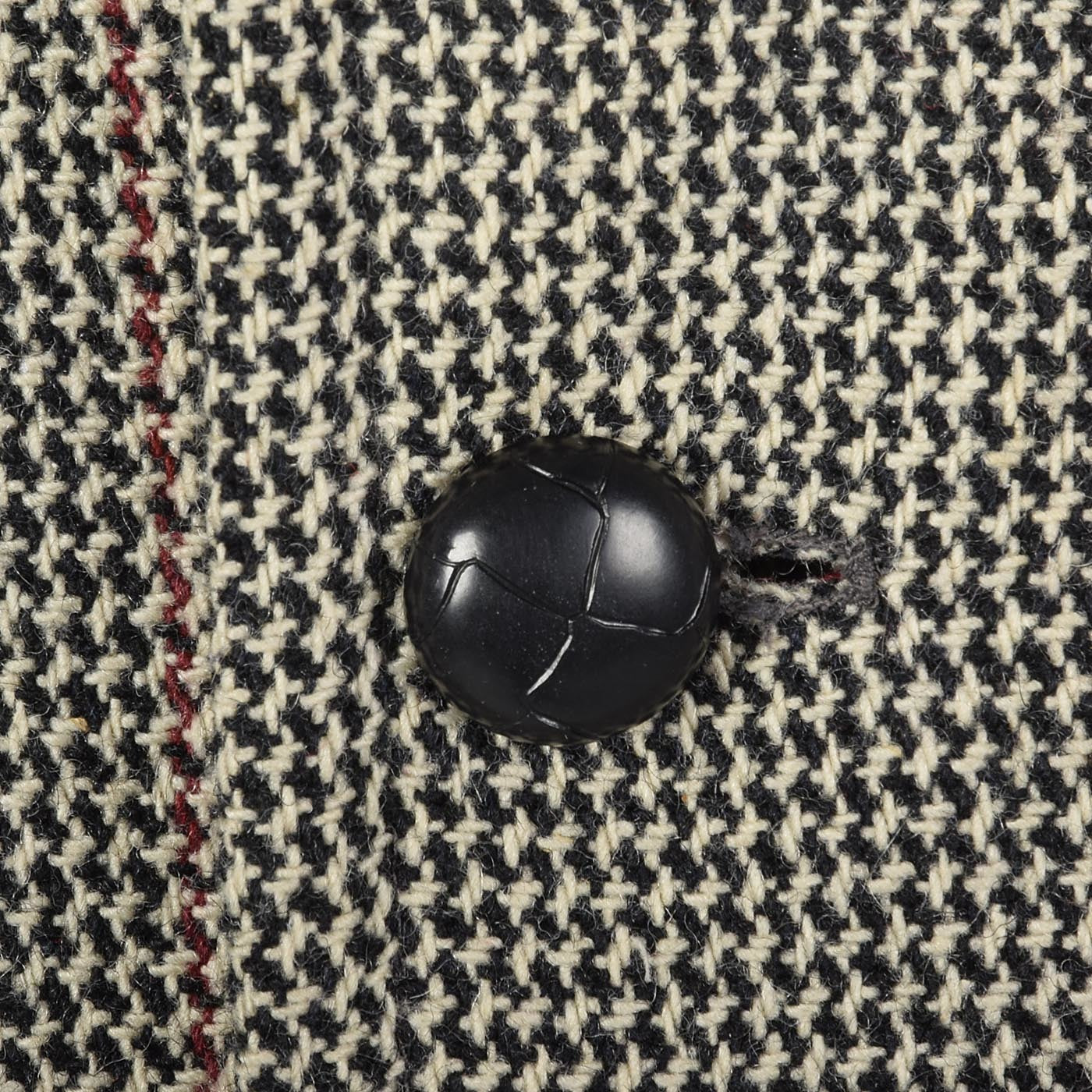 1970s Mens Tweed Coat in Windowpane Plaid