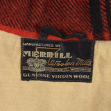 1940s Men's Red Plaid Hunting Coat by Merrill Woolen Mills