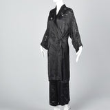 Sonia Rykiel Asian Inspired Minimalist Silk Burnout Separates Set