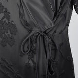 Sonia Rykiel Asian Inspired Minimalist Silk Burnout Separates Set