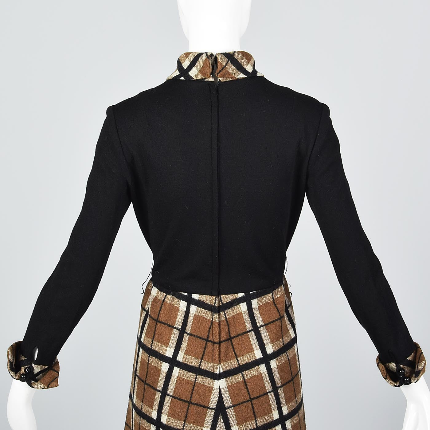 1960s Saks Fifth Avenue Mod Wool Dress