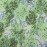 1960s Green and Blue Floral Print Angora Sweater