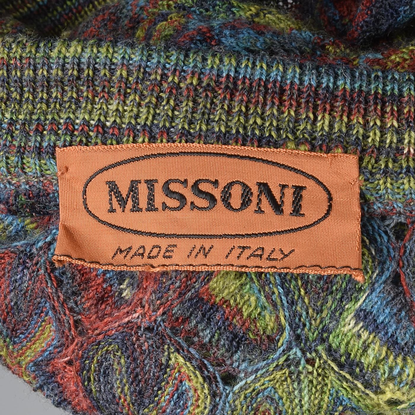 1980s Missoni Green Knit Cardigan Sweater