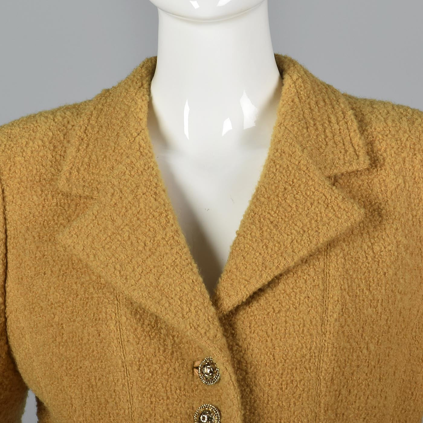 1990s Emanuel Ungaro Parallele Mustard Yellow Skirt Suit