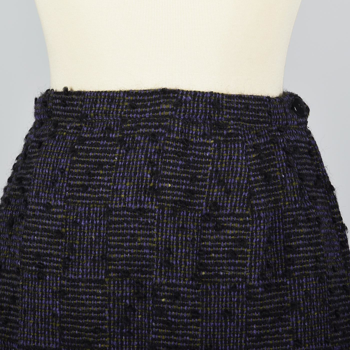 1960s Purple Tweed Top, Skirt, and Jacket Set