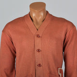 1930s Mens Orange Letterman Sweater