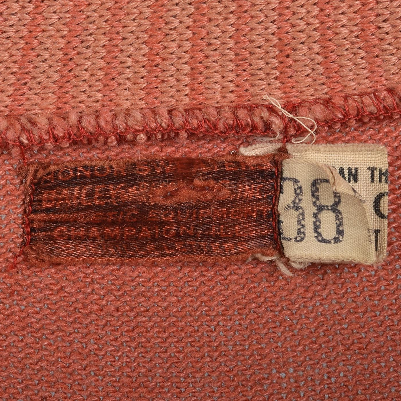 1930s Mens Orange Letterman Sweater