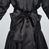 1980s Galanos Avant Garde Formal Black Gown