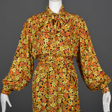 Yves Saint Laurent Rive Gauche Silk Separates in a Daisy Print