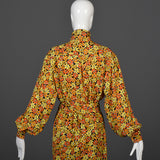 Yves Saint Laurent Rive Gauche Silk Separates in a Daisy Print