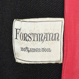 1960s Black Wool Swing Coat with Mink Collar