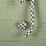1950s Sage Green Day Dress with Gingham Trim