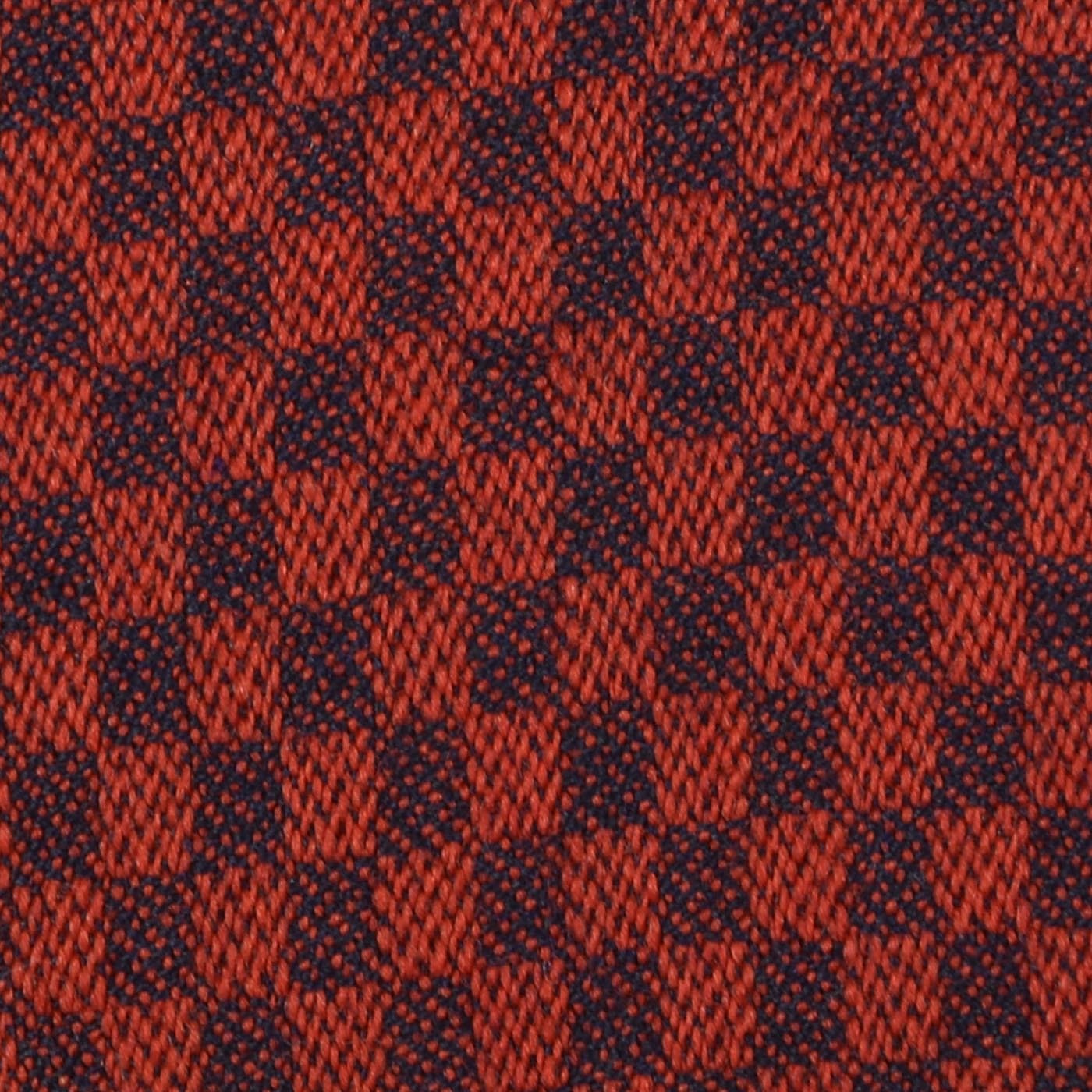 1950s Red Check Belted Skirt Suit with Pleated Back