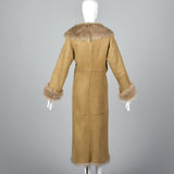 Bohemian Cole Haan Leather & Shearling Coat