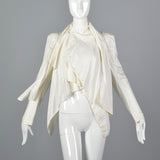 Vivienne Westwood Asymmetric White Ruffle Shirt