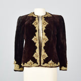 Oscar de la Renta Sheared Mink Beaded Jacket