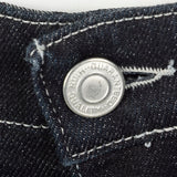 Medium Burberry Jeans Dark Wash Straight Leg Plaid Cuffs