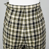 1960s Wool Plaid Cigarette Pants