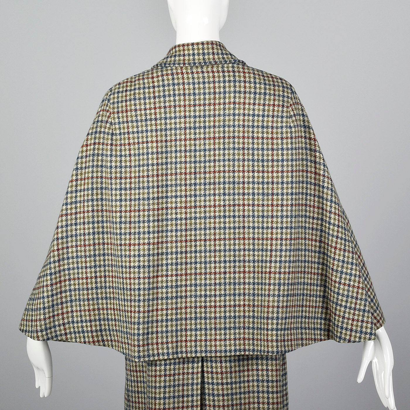 1970s Scottish Tweed Inverness Style Cape Coat