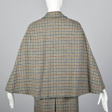 1970s Scottish Tweed Inverness Style Cape Coat
