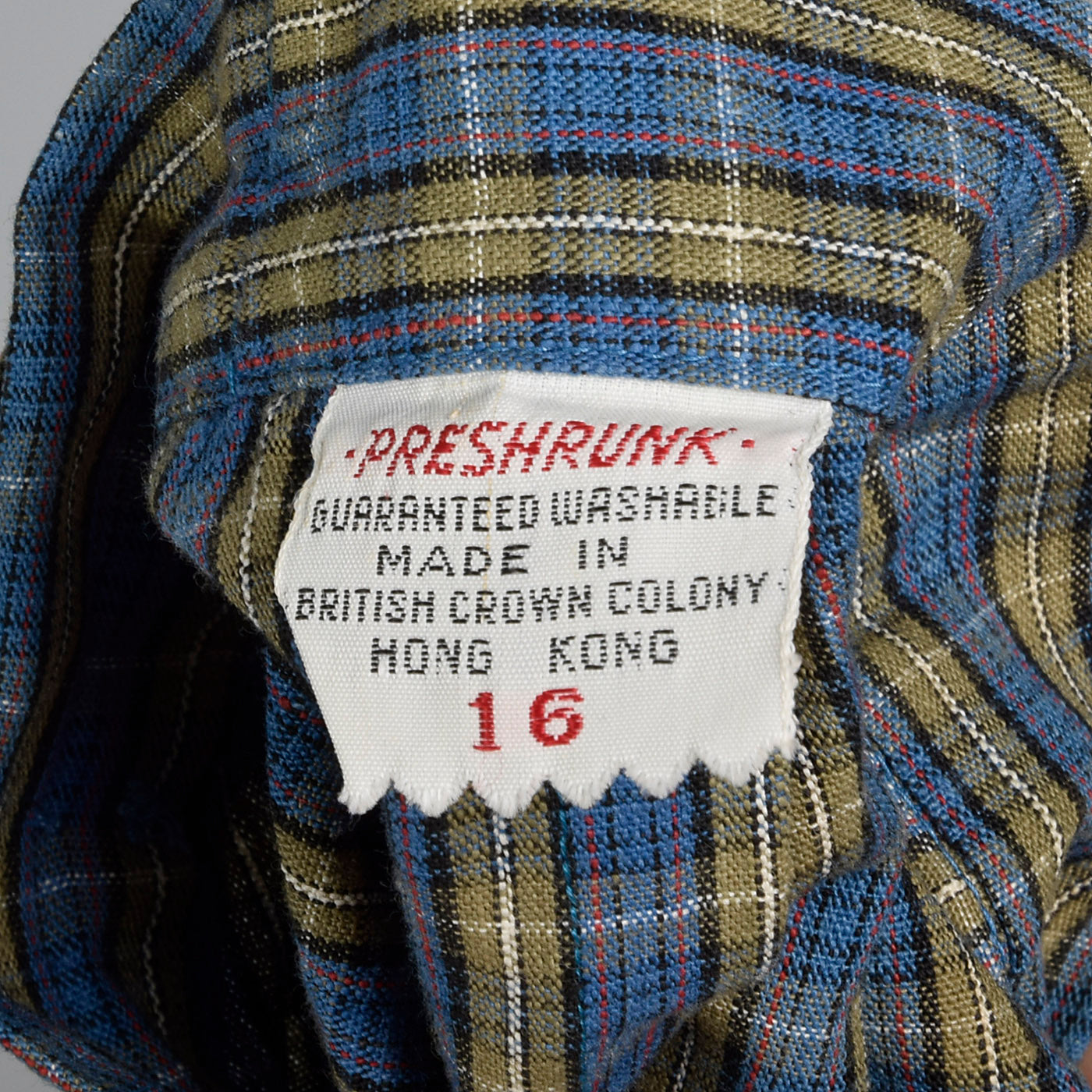 1950s Blue Plaid Cigarette Pants