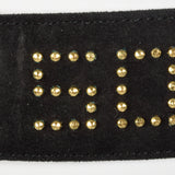1990s Sonia Rykiel Black Suede Signature Belt