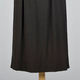 1940s Black Cocktail Dress with Chiffon Bust