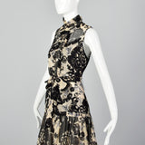 2000s Tracy Reese Silk Floral Print Dress with Slip