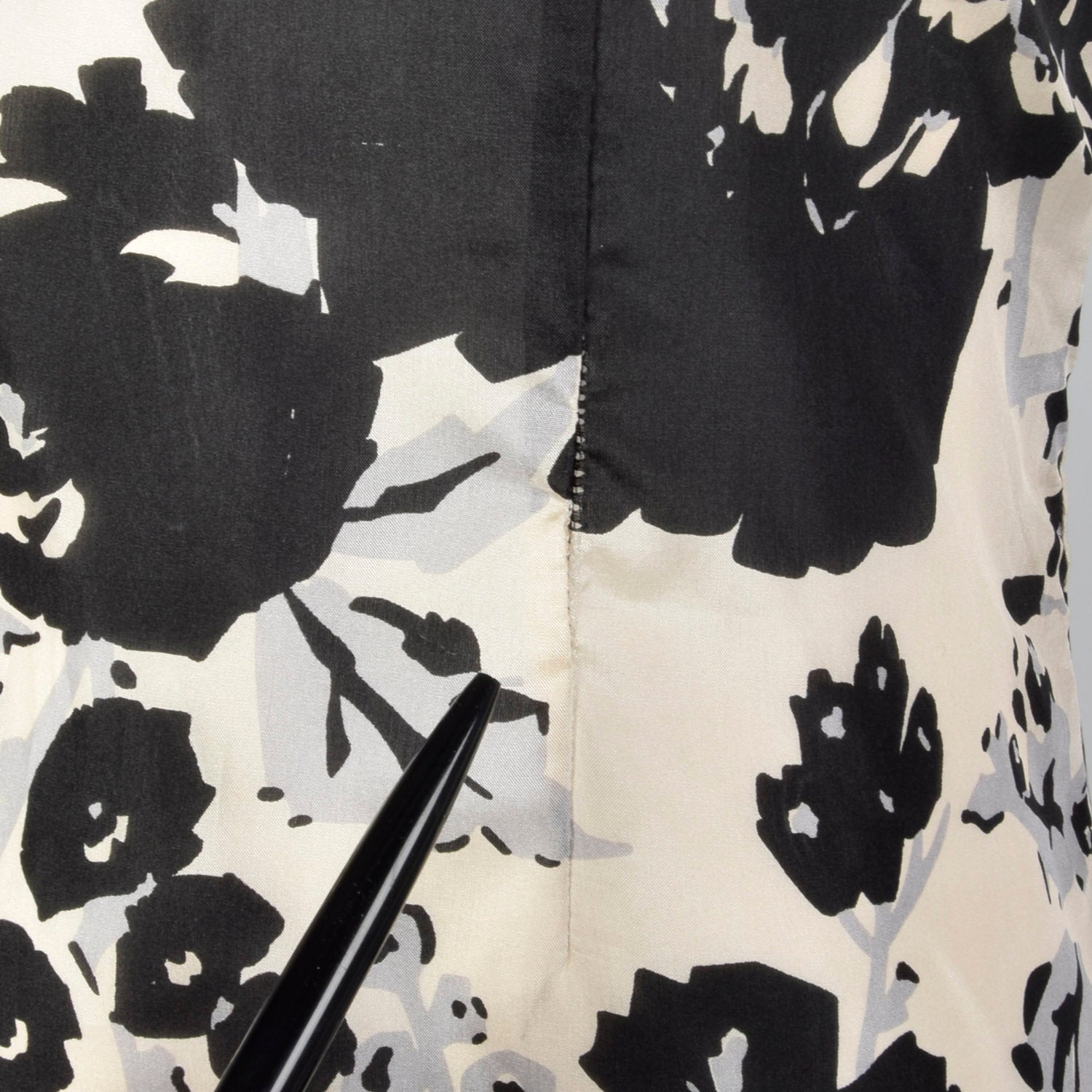 2000s Tracy Reese Silk Floral Print Dress with Slip