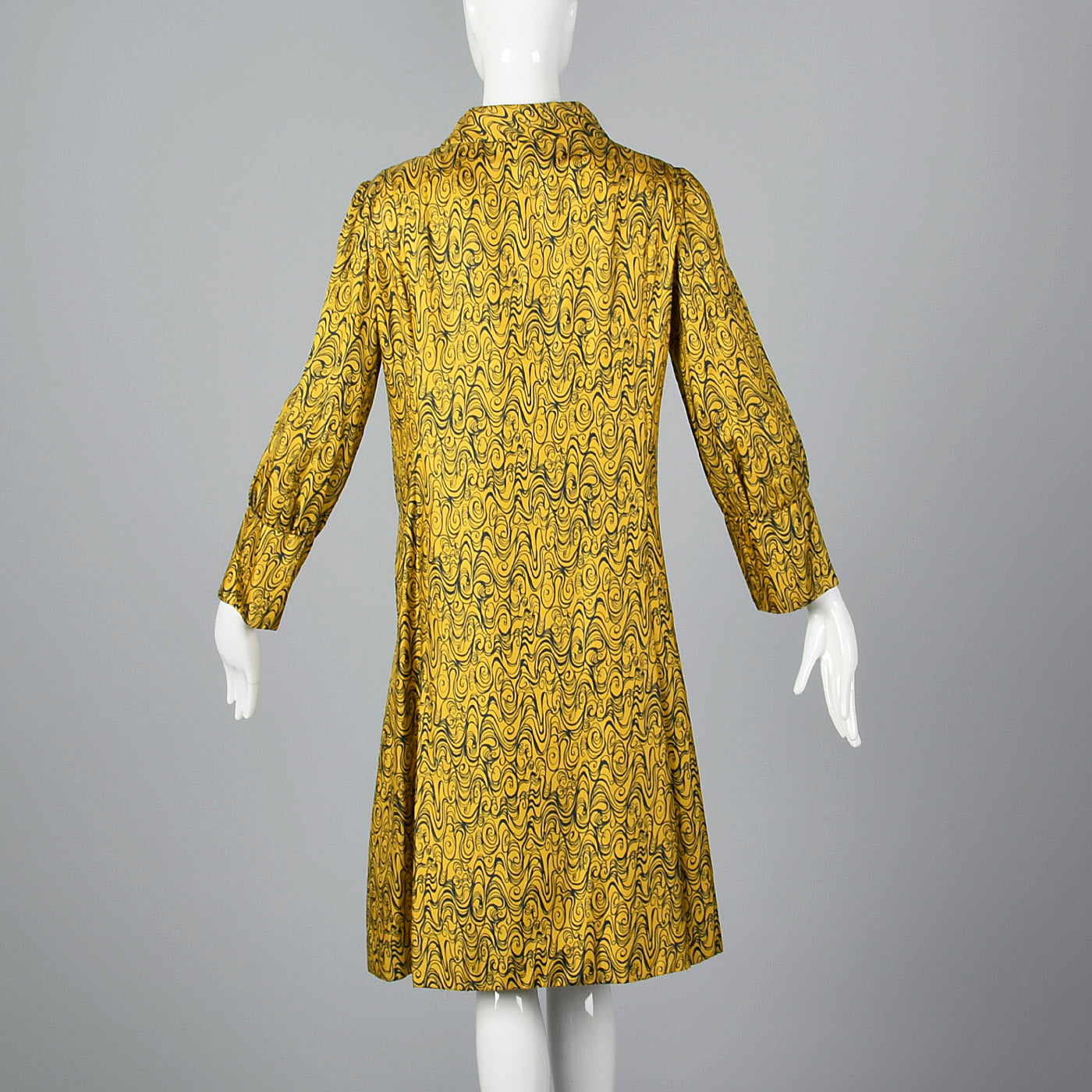 1960s Psychedelic Print Coat Dress