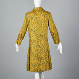 1960s Psychedelic Print Coat Dress