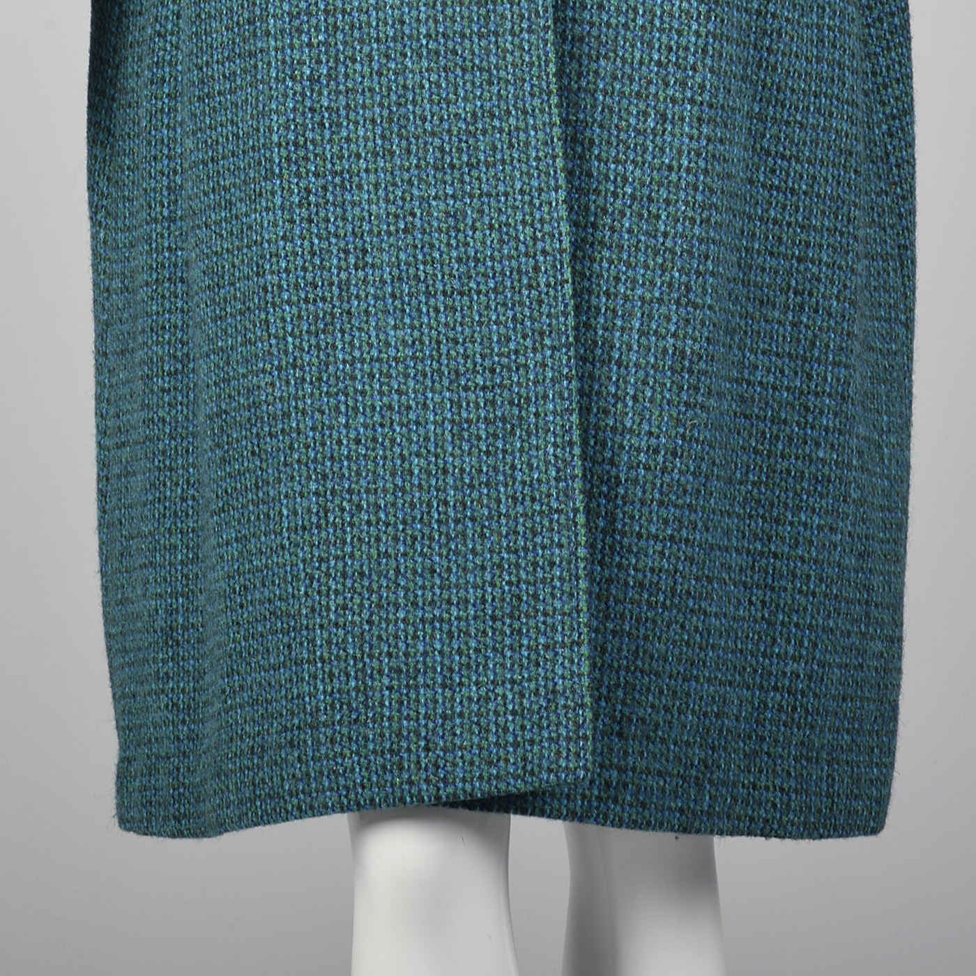 1960s Harris Tweed Blue Swing Coat