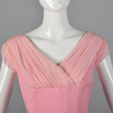 1960s Lilli Diamond Deadstock Pink Wiggle Dress and Jacket Set