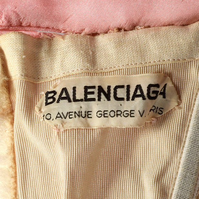 1960s Balenciaga Pink Evening Gown