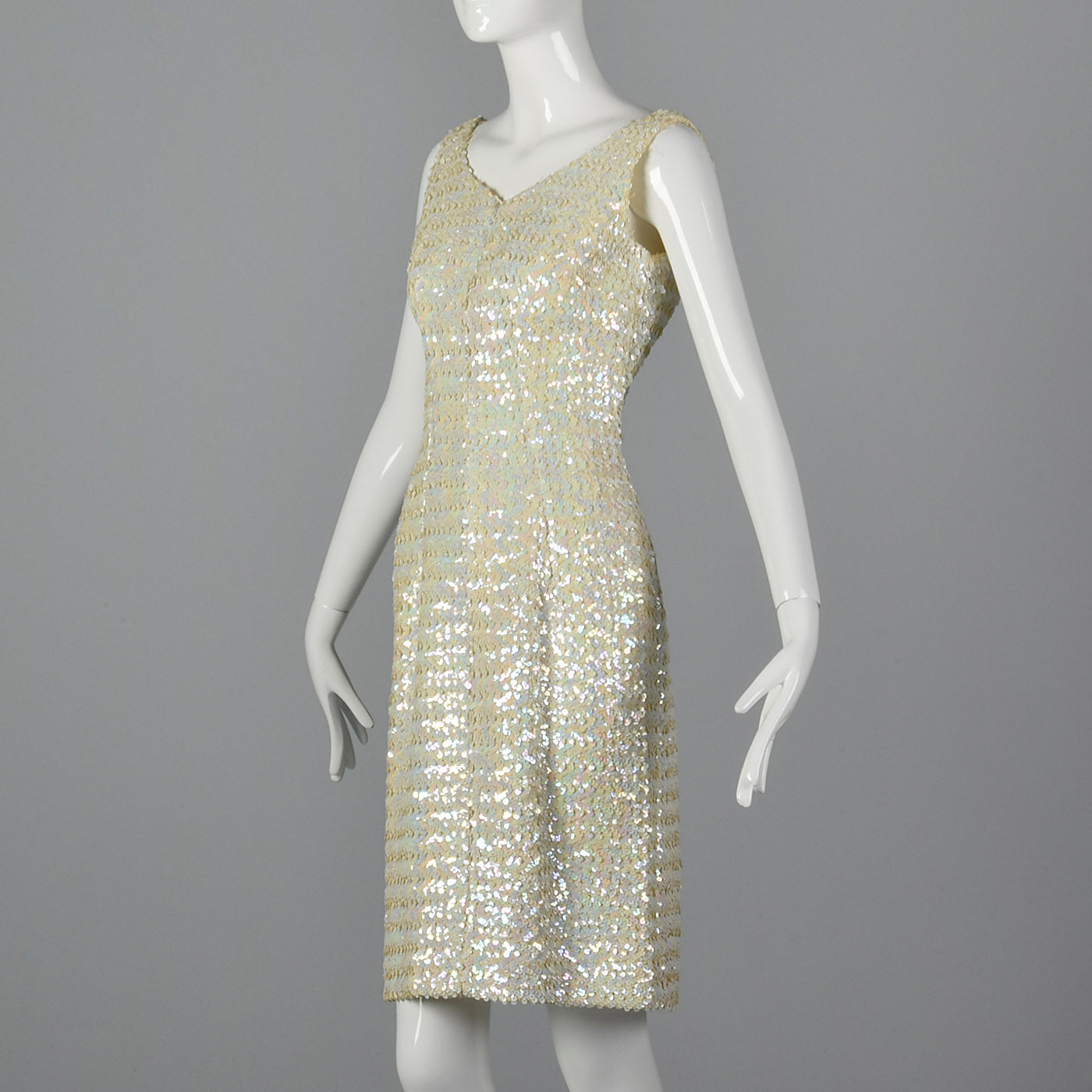 1950s Fredericks of Hollywood Iridescent Sequin Dress