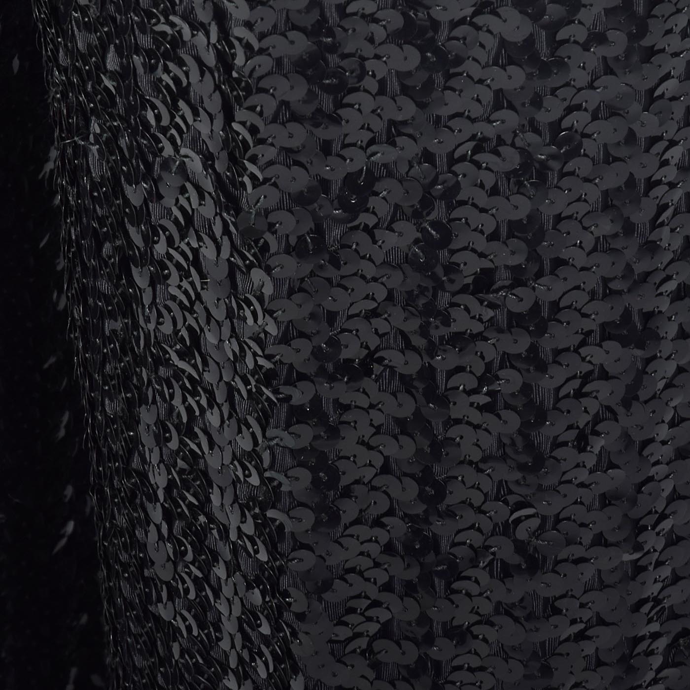 1970s Saks Fifth Avenue Black Sequin Evening Pants