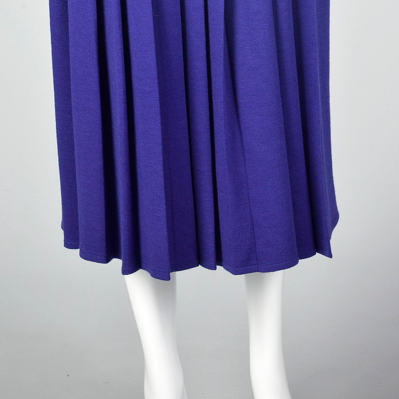 1990s Sonia Rykiel Purple Knit Pleated Skirt