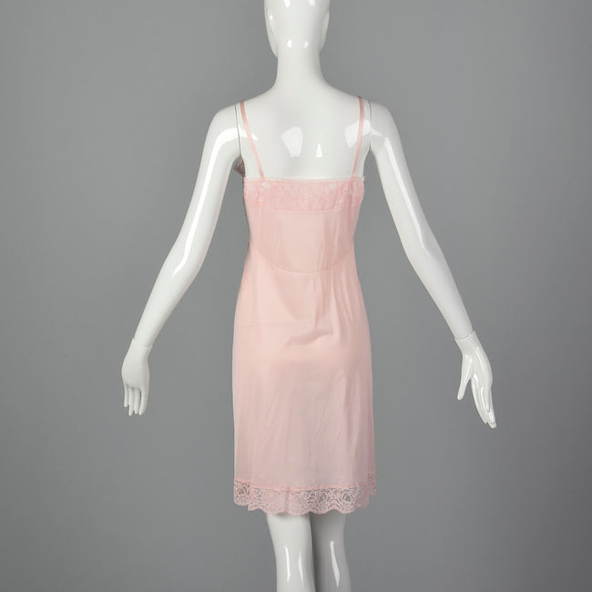 1950s Vanity Fair Pink Slip with Lace Bust